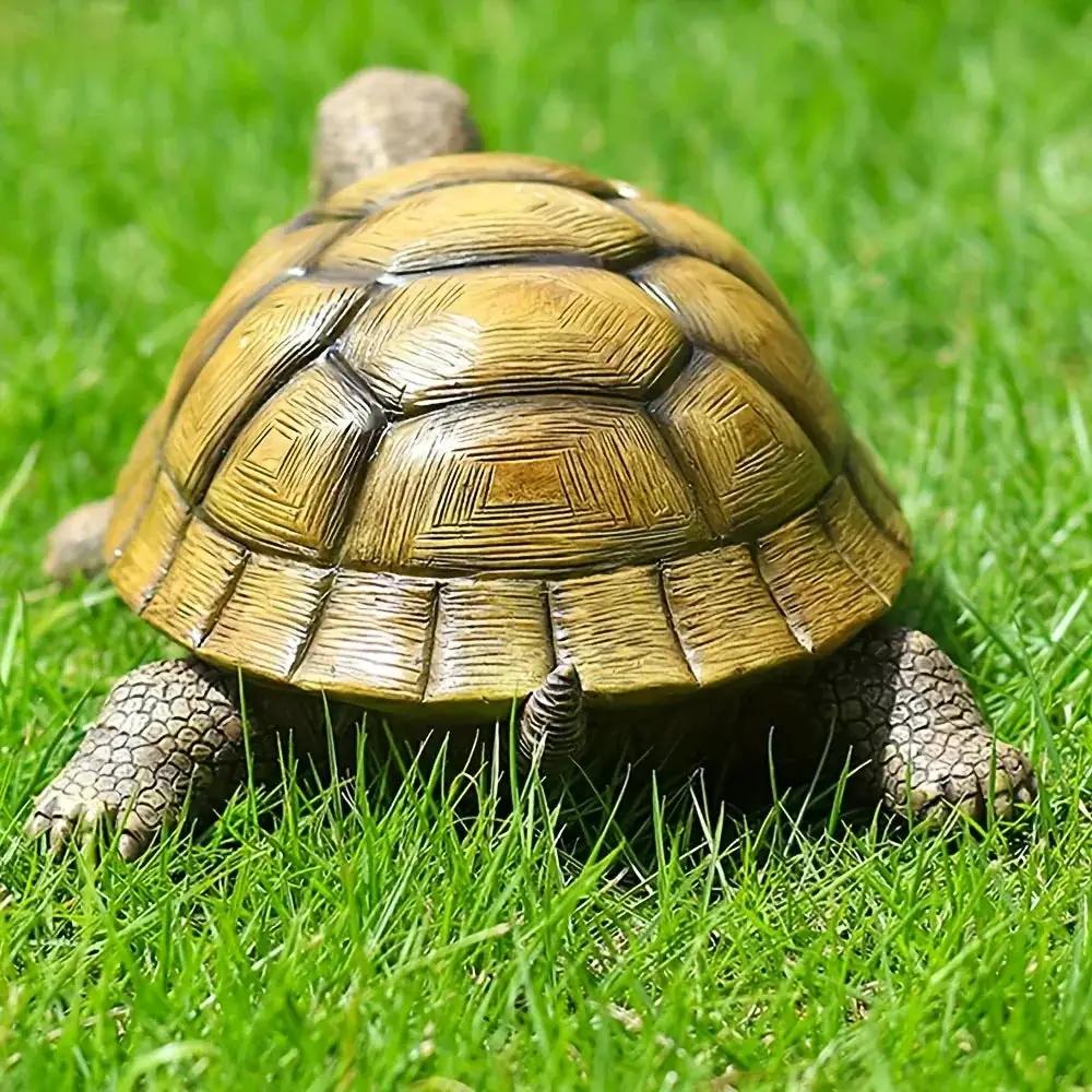 Artistic Resin Turtle Garden Statue for Outdoor Decor by House Of Avana