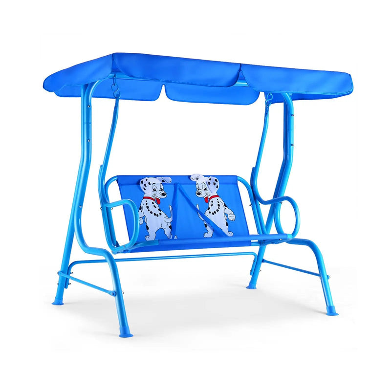 Outdoor Kids Patio Swing Bench with Canopy 2 Seats by DirectDeals