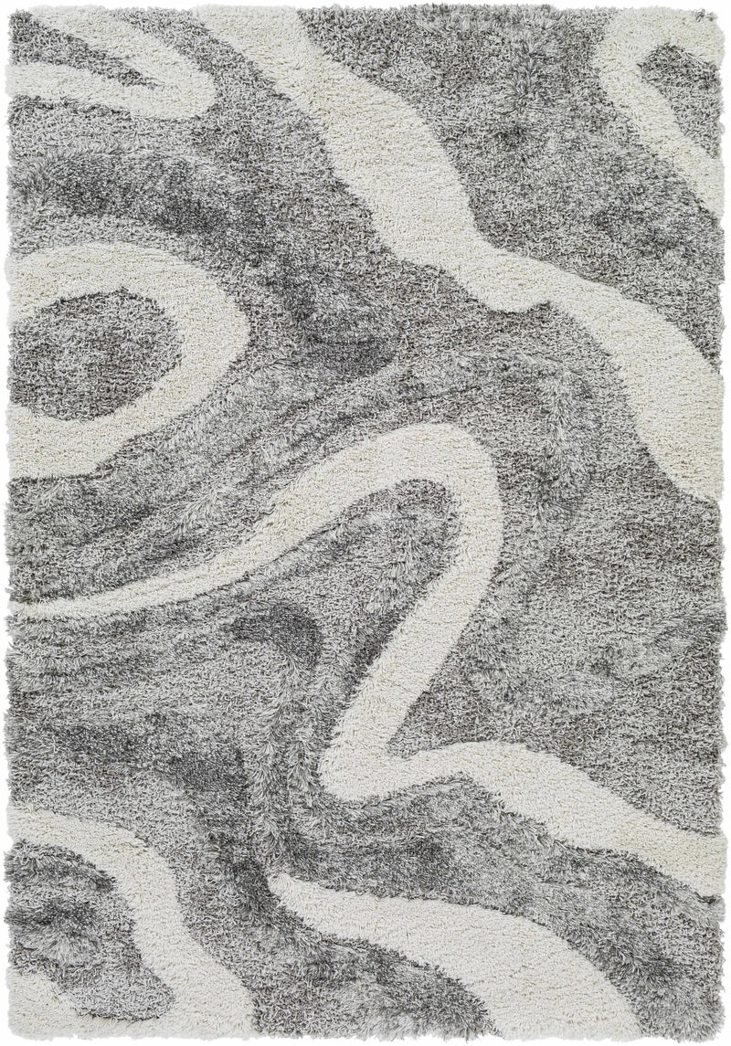 Asfordby Gray Canyon Plush Rug by Boutique Rugs