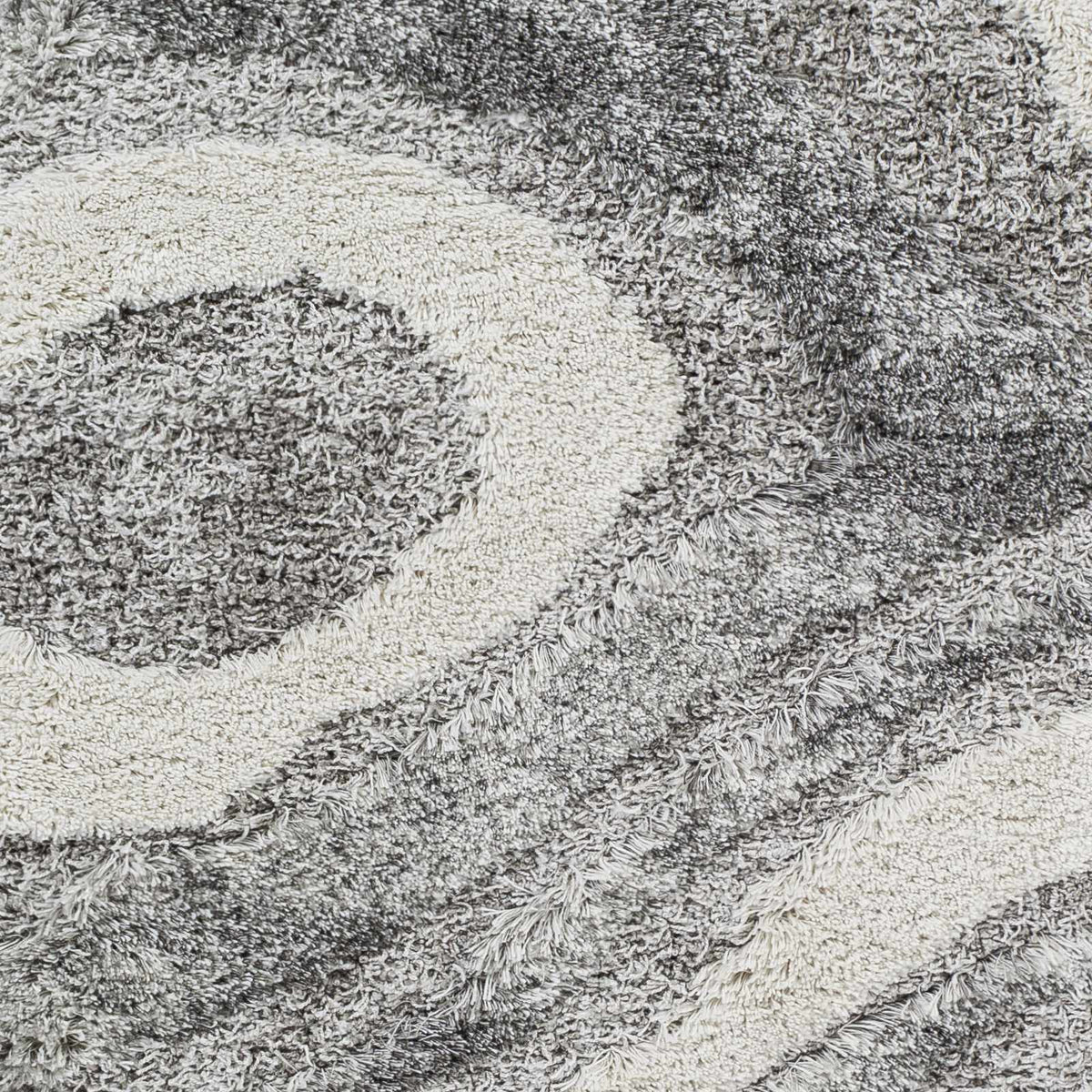 Asfordby Gray Canyon Plush Rug, sample swatch