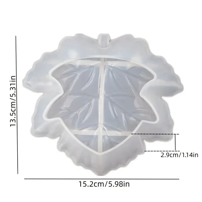 Ash Tray - Large Maple Leaf Wooden by House Of Avana