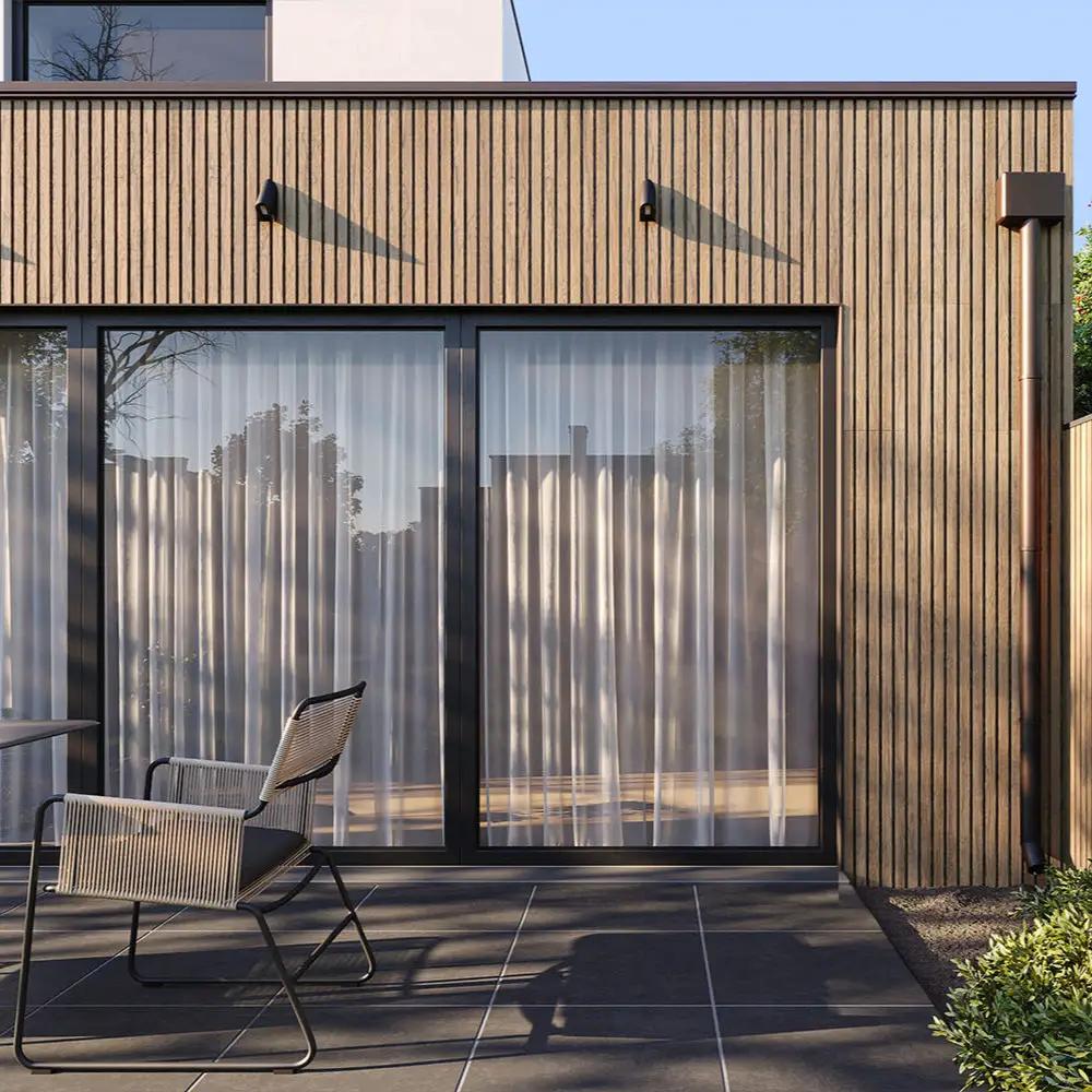 Exterior Wood-Look Composite Slat Panels by andor willow