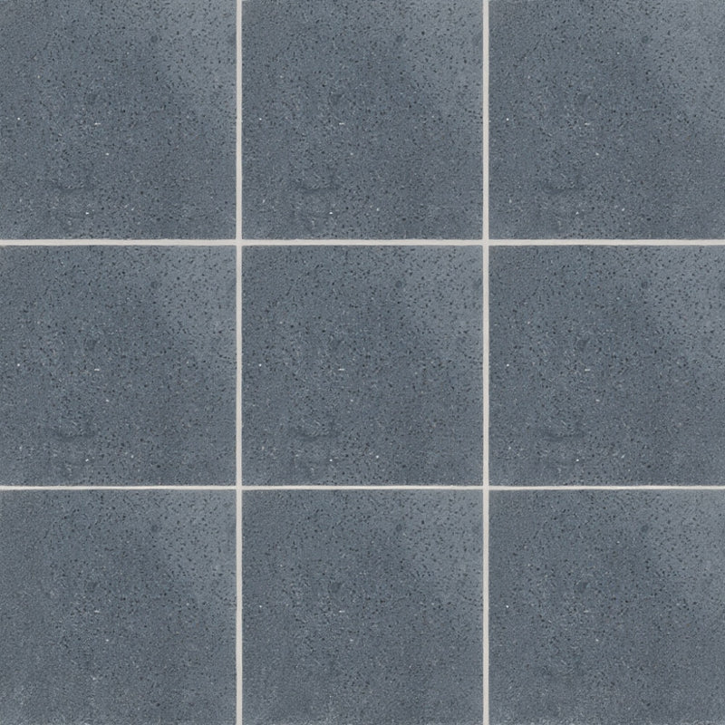 Asphalt Matte Terrazzo Tiles 8x8 Terrazzo Matte 8x8 Tiles
