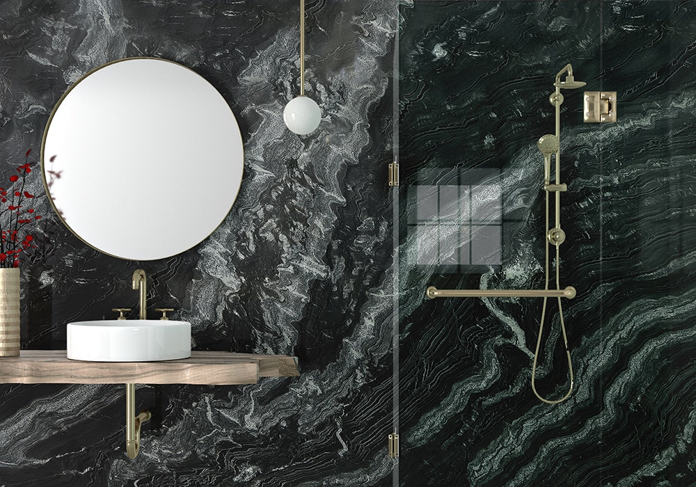 Astrix Polished Granite Slab Random room scene 3