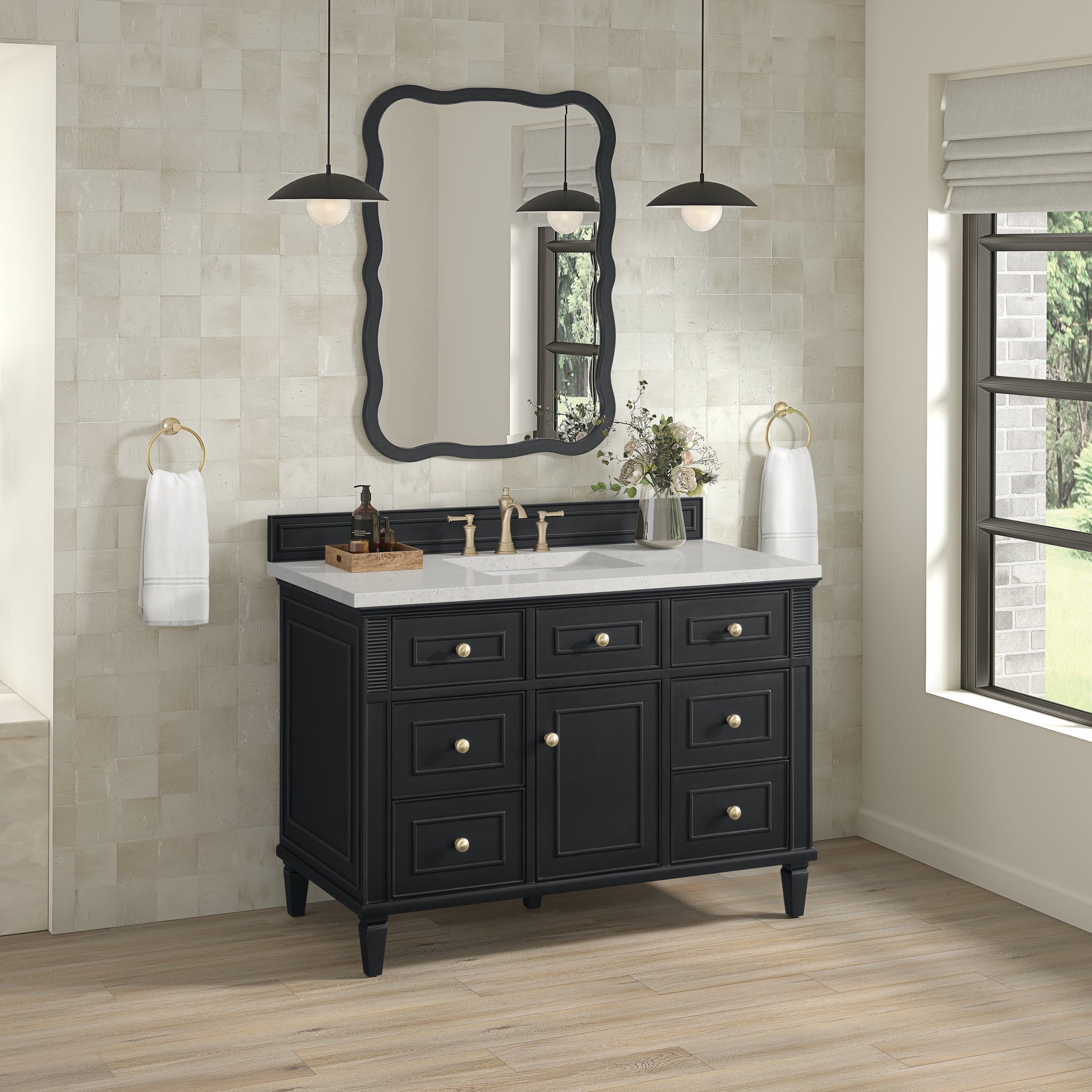 James Martin Lorelai 48" Single Bathroom Vanity, Black Onyx, view 31