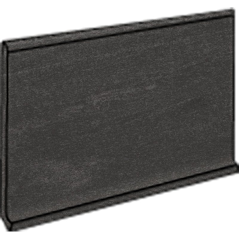 Atelier Black Honed Cove Base Concrete Look Porcelain Moldings 6x12 Porcelain Honed 6x12 Moldings