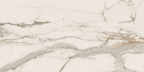Veneer World Atelier Charme Chisel Calacatta Gold Marble Look Porcelain Accent Tiles 24x48