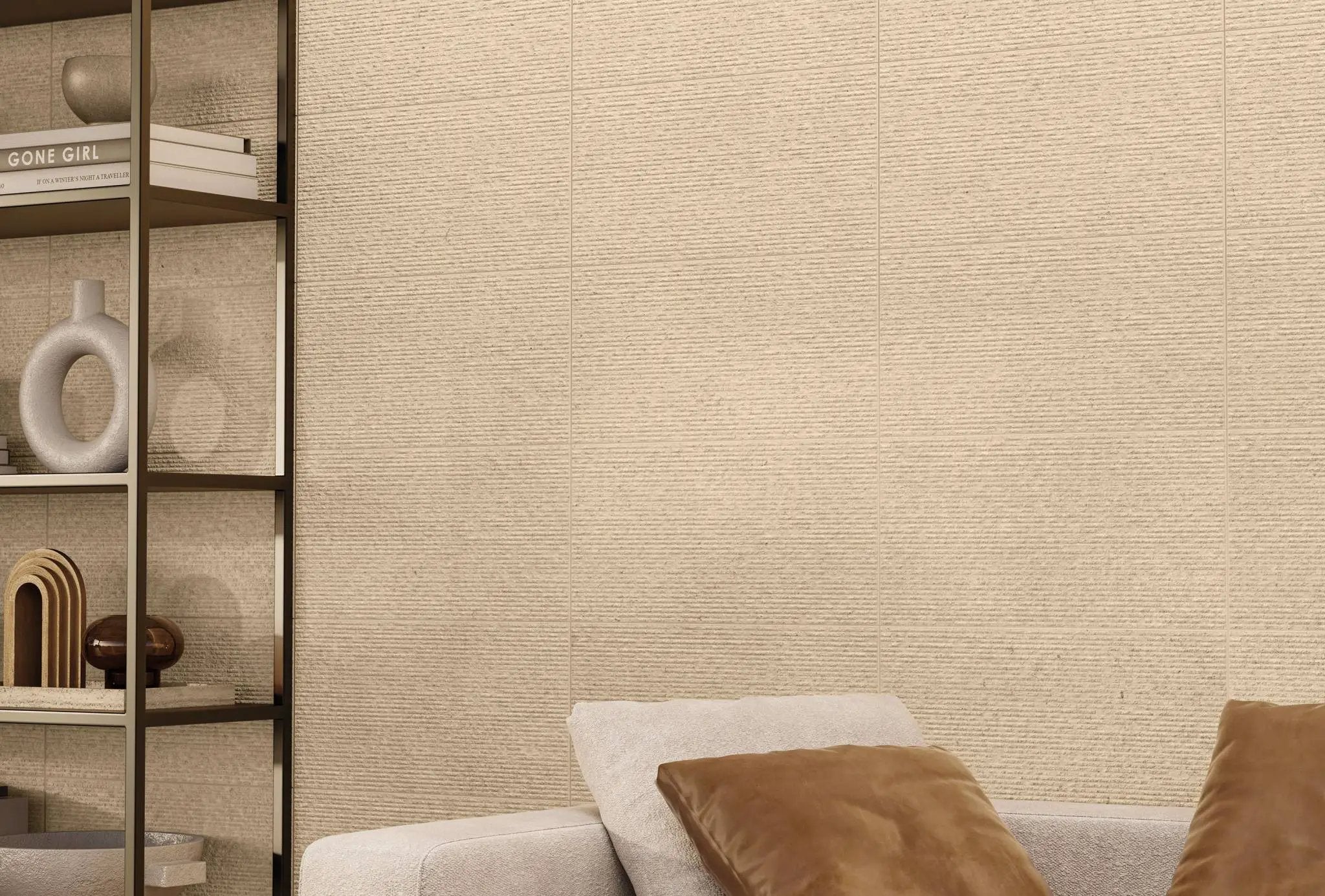 Veneer World Atelier Mood Dune Combed Limestone Look Porcelain Accent Tiles 12x24 by landmarkceramics