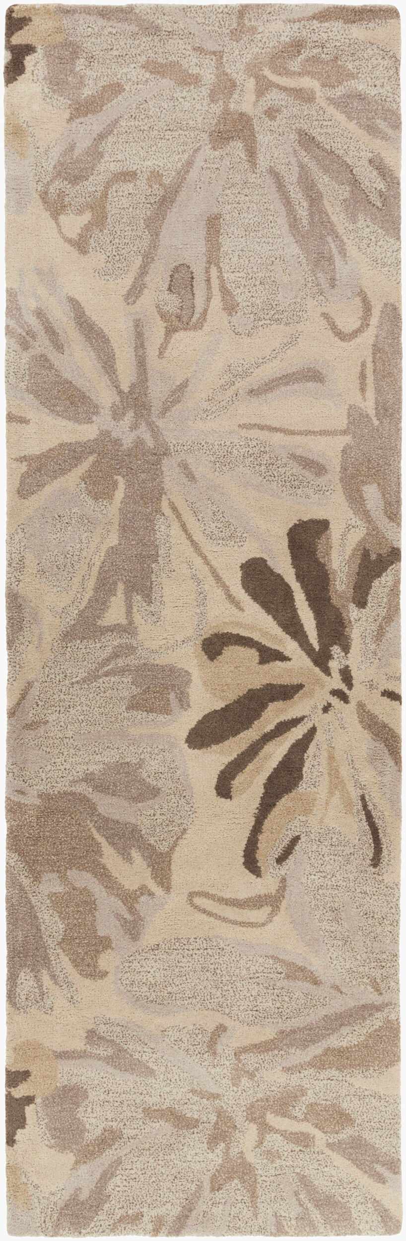 Ilfeld Athena Gray Floral Wool Rug, photo 3 of 13
