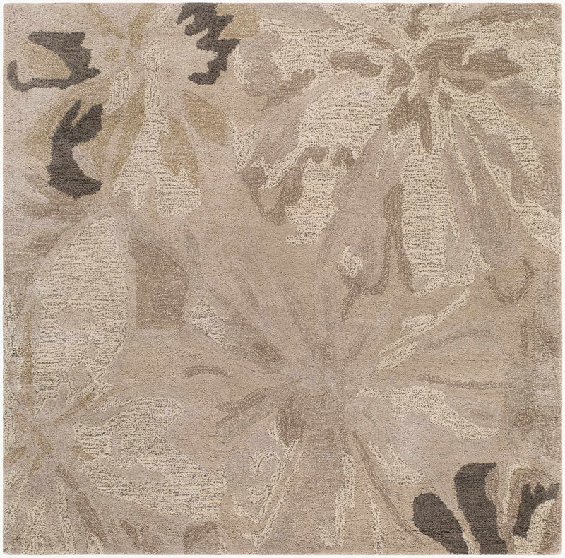 Ilfeld Athena Gray Floral Wool Rug by Boutique Rugs