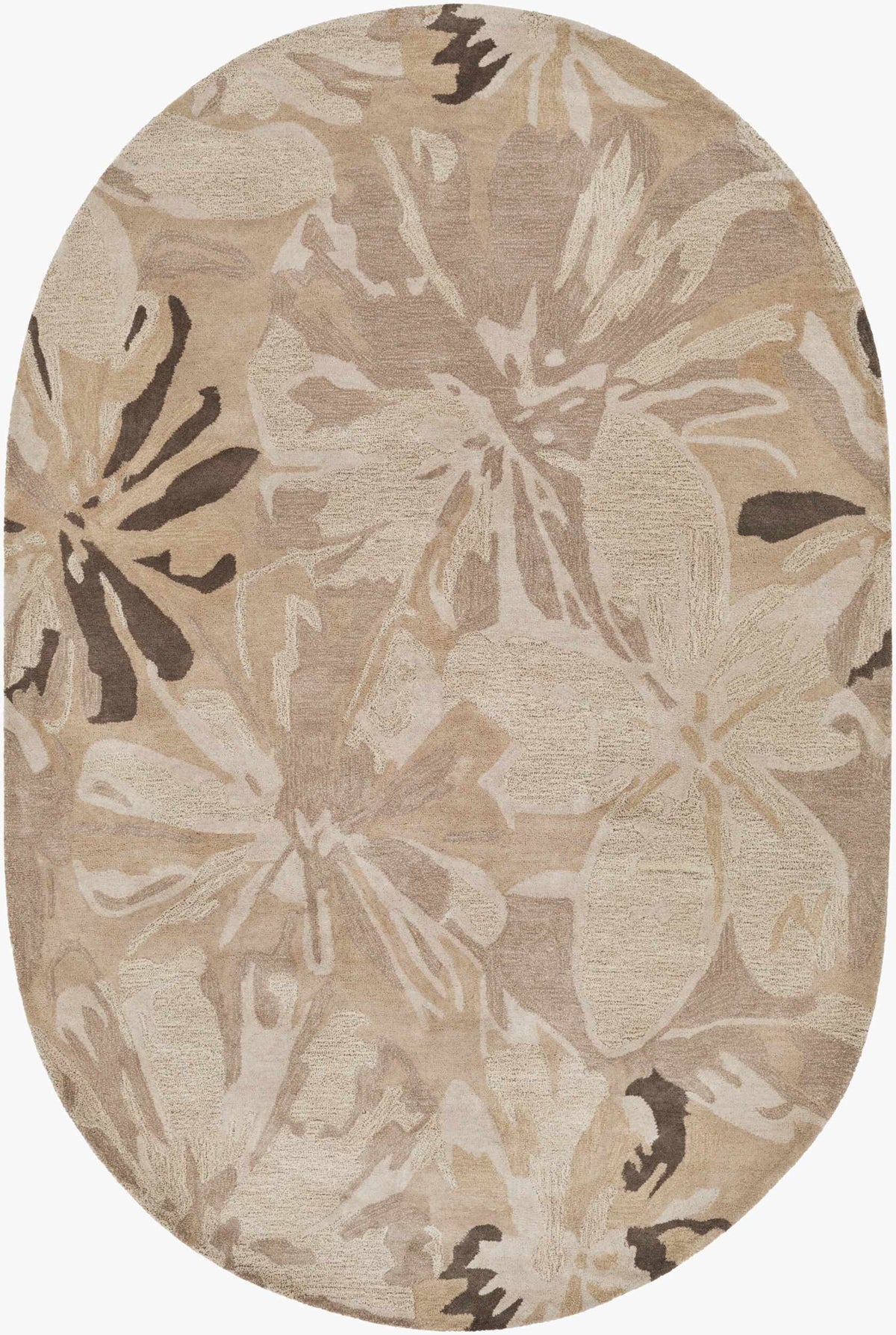 Ilfeld Athena Gray Floral Wool Rug, photo 5 of 13