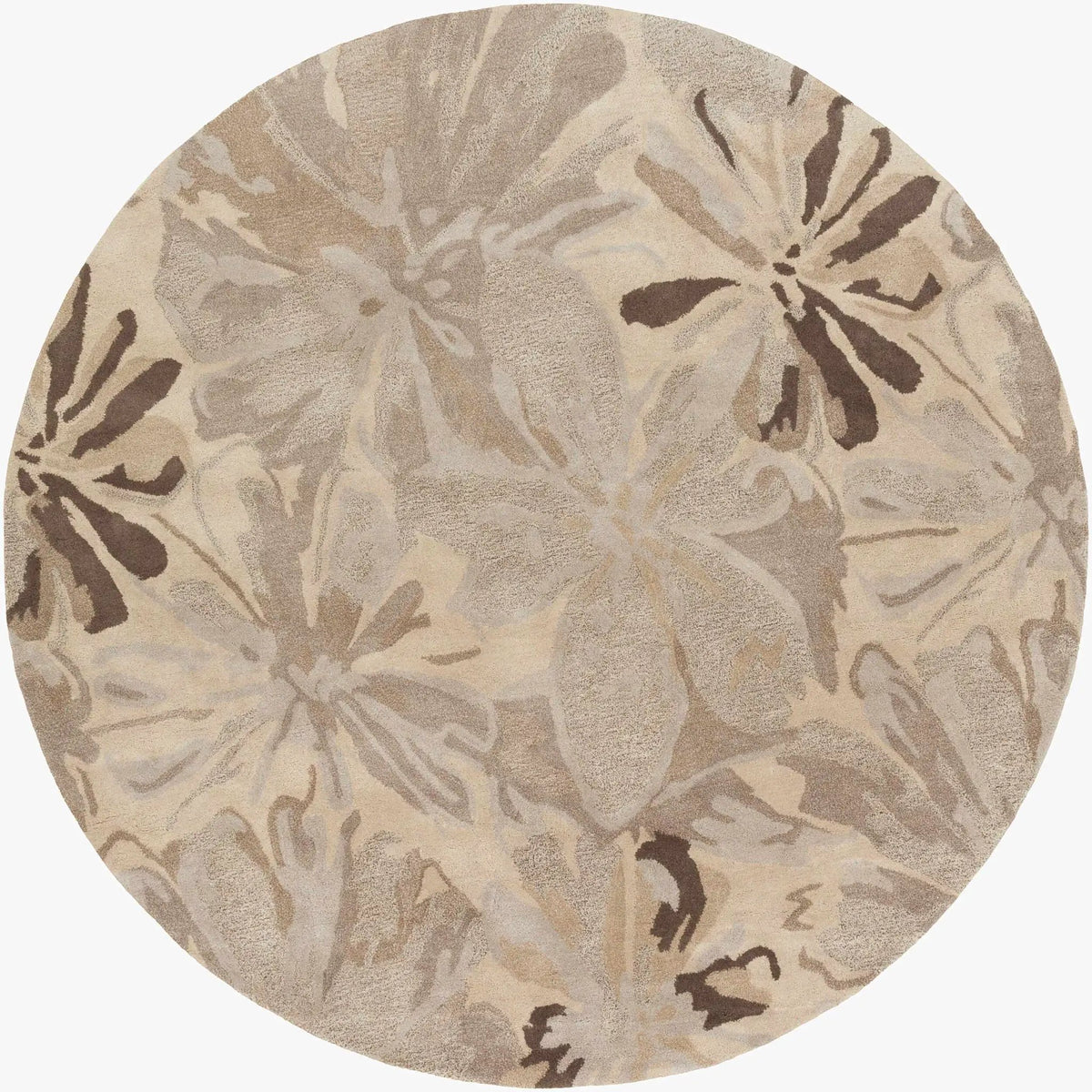 Ilfeld Athena Gray Floral Wool Rug, photo 4 of 13
