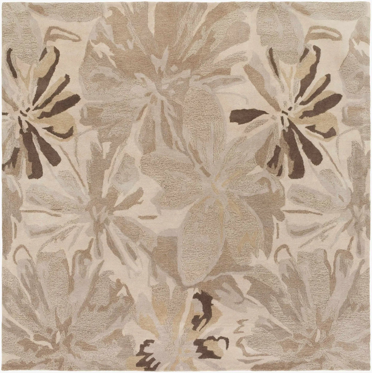 Ilfeld Athena Gray Floral Wool Rug, photo 9 of 13