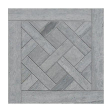 Athens Grey Dark Honed Desing Bm 102 Waterjet Marble Mosaics 8 1/2x8 1/2