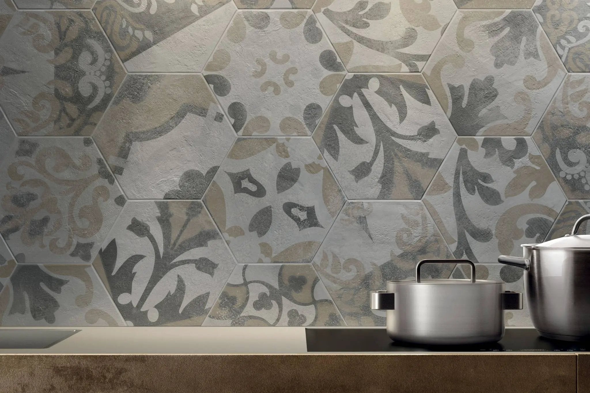 Attitude Calm Brown Concrete Look Porcelain Tiles 12x24 by landmarkceramics