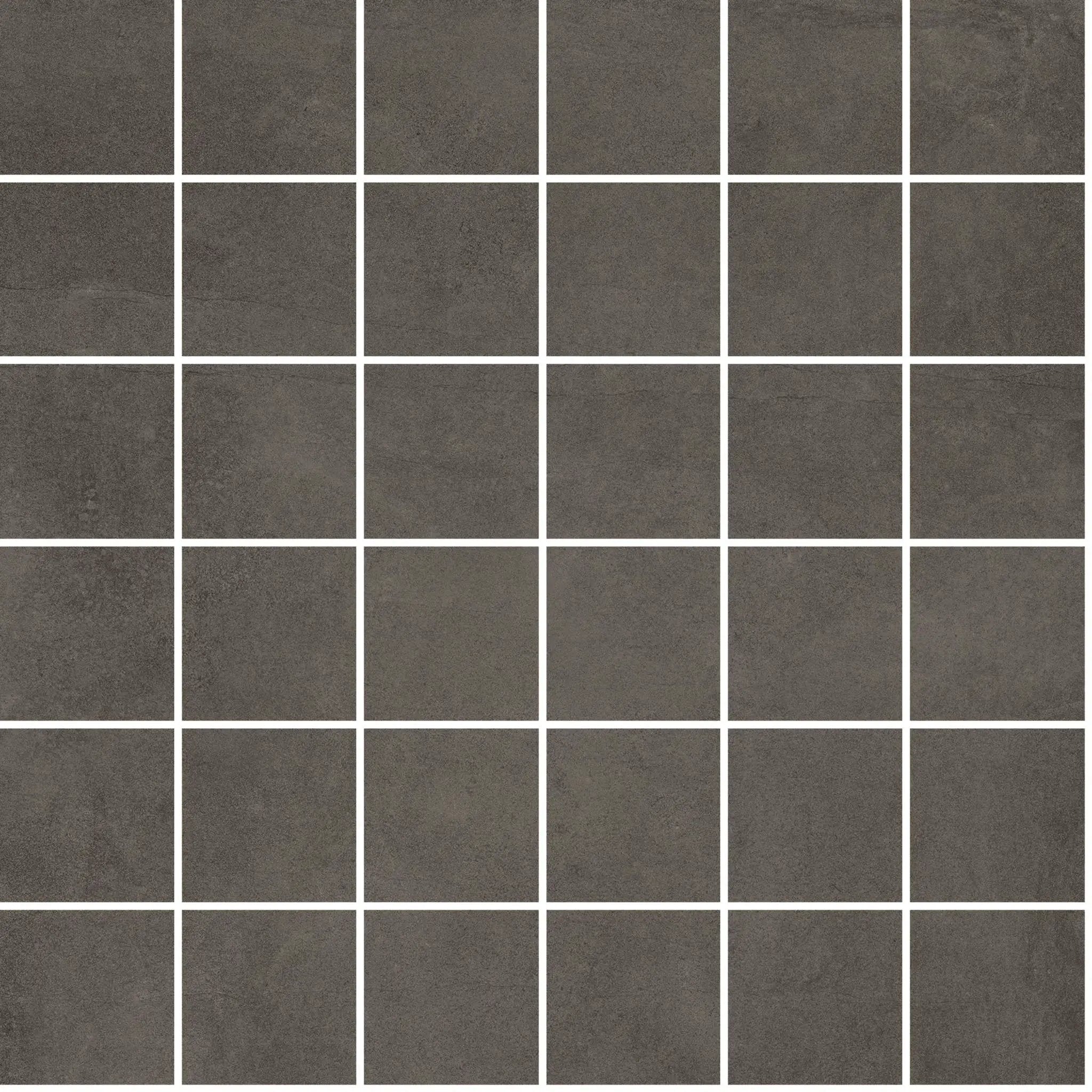 Attitude Calm Brown Mosaic A Concrete Look Porcelain Mosaics 12x12 by landmarkceramics