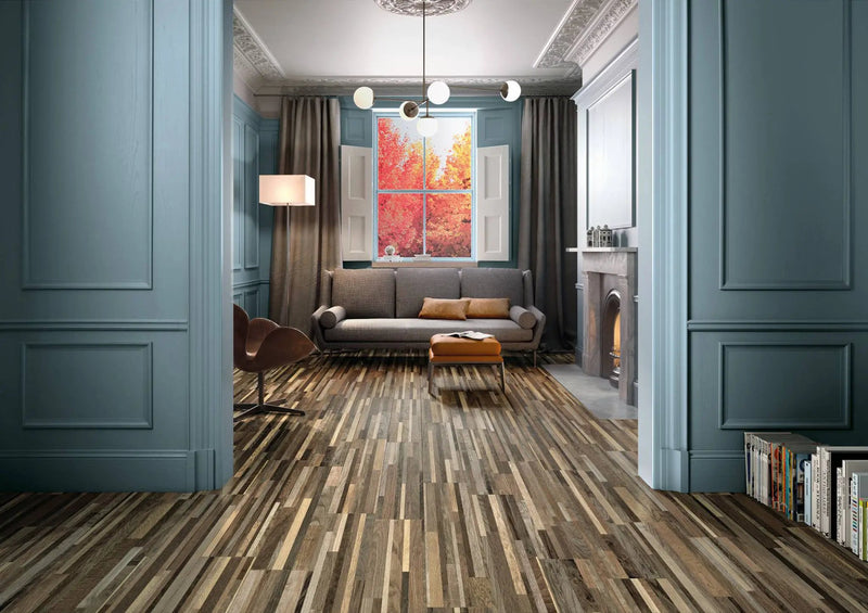 Attitude Simply Grey Hexagon 8 1/ Concrete Look Porcelain Tiles 8.5x10 by landmarkceramics