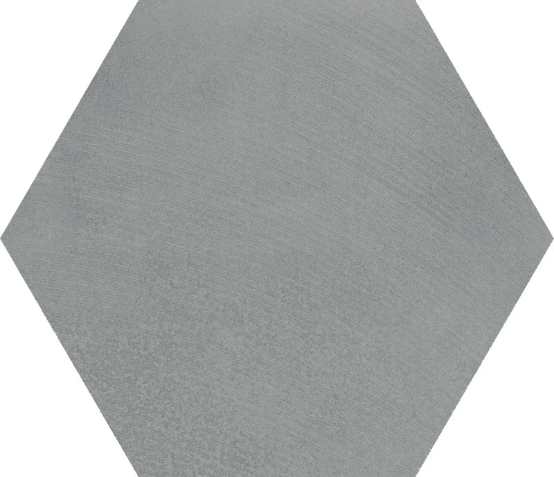Attitude Simply Grey Hexagon 8 1/ Concrete Look Porcelain Tiles 8.5x10 by landmarkceramics