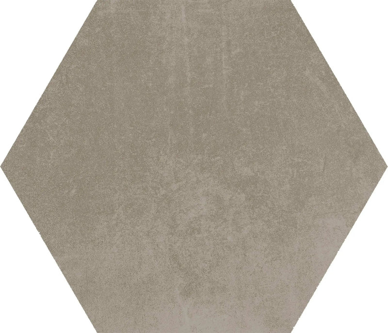 Attitude Warm Sand Hexagon 8 1/ Concrete Look Porcelain Tiles 8.5x10 by landmarkceramics