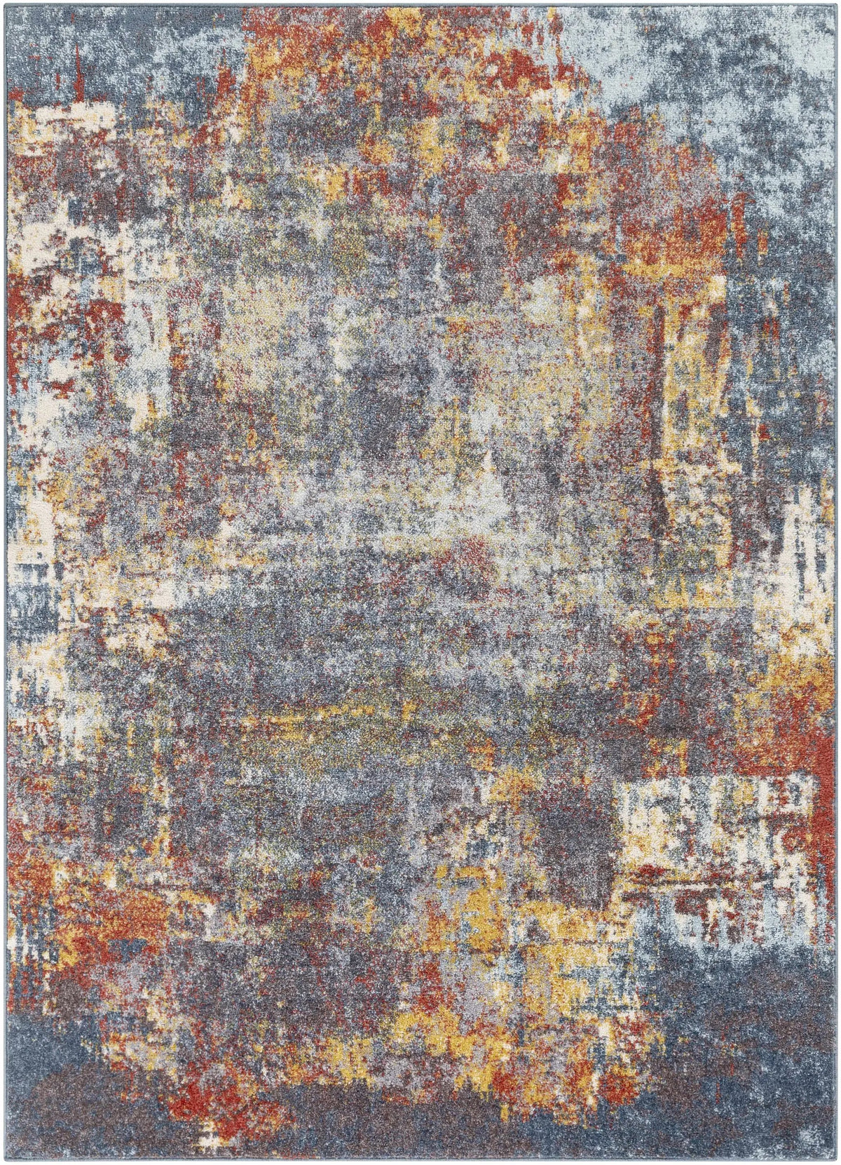 Auckley Colorful Abstract Area Rug, photo 7 of 9