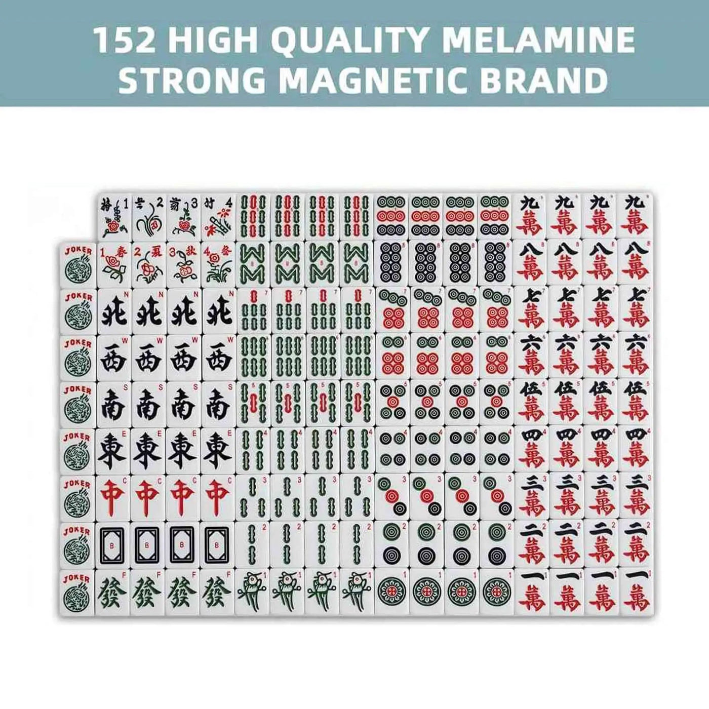 Automatic Ultra-Thin Foldable Mahjong Table With Two 152 42MM Tile Sets (SAK82950) by SAKSBY WHOLESALE