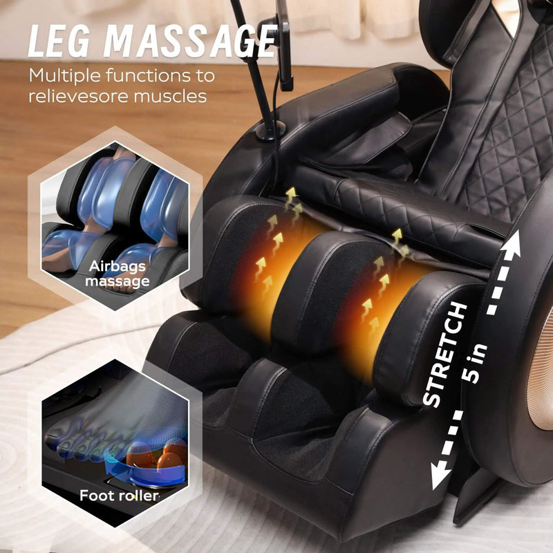 Airvana Tranquil Automatic Zero-Gravity Massage Recliner Chair With Full Body Air Pressure (SAK76018) by SAKSBY WHOLESALE