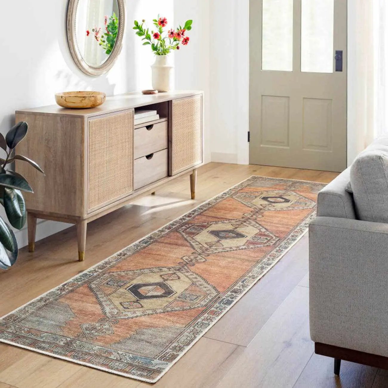 Medinah Washable Runner Rug by Boutique Rugs