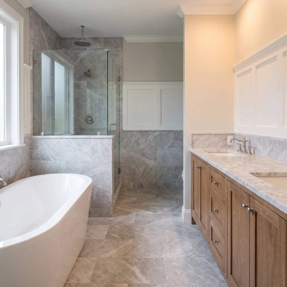 Nordic Drift Honed Marble Tiles 12x24, photo 4 of 4