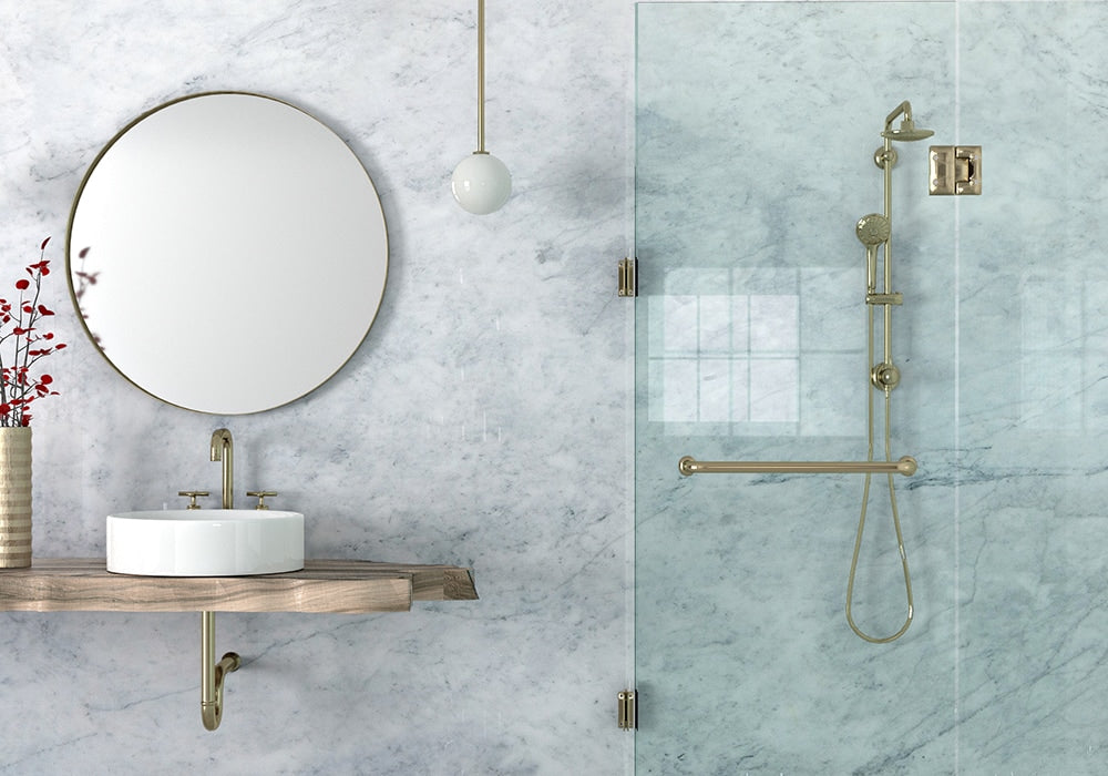 Avenza Honed Marble Slab Random 3/4 room scene 3