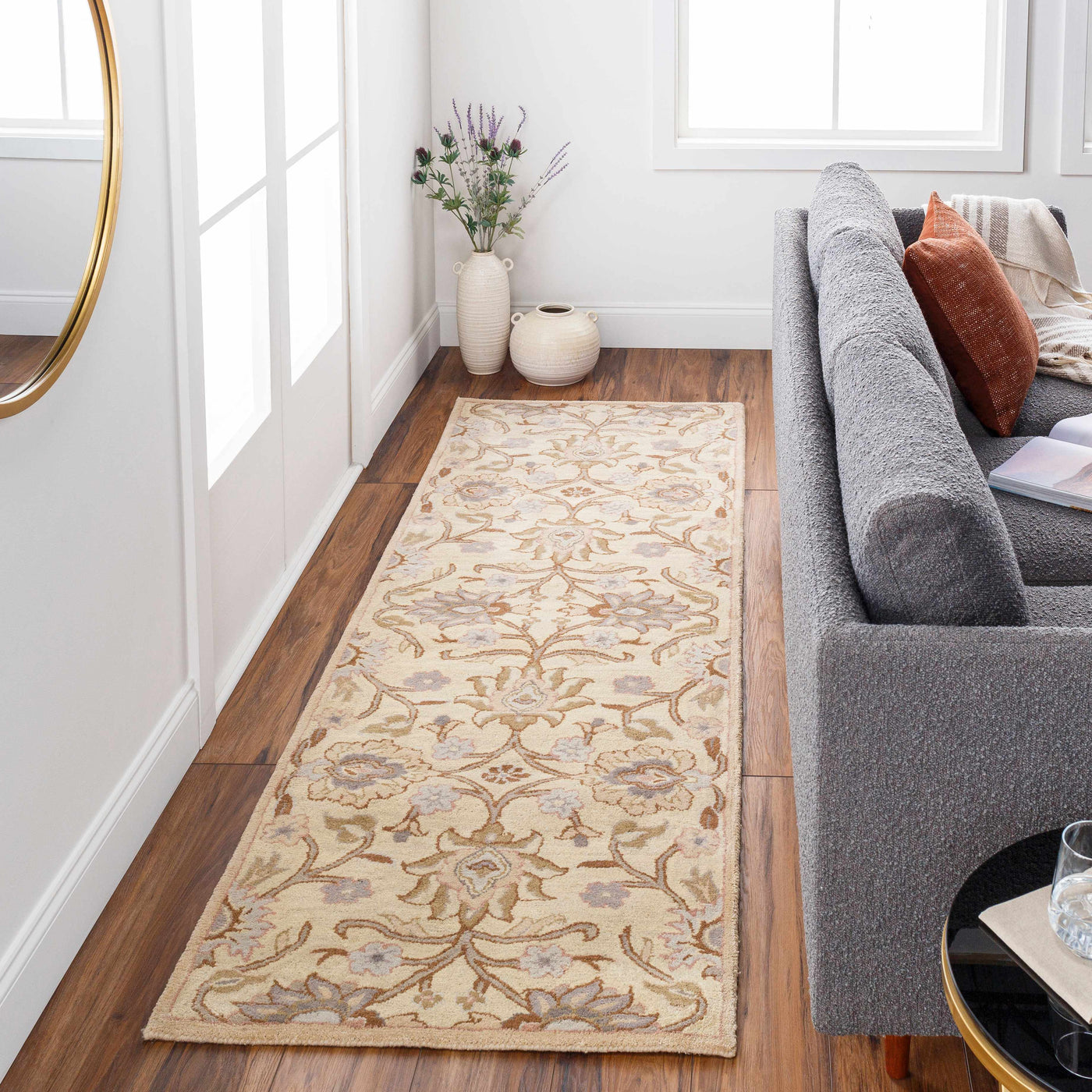 Conesus Hand Tufted Ivory 1109 Wool Rug by Boutique Rugs