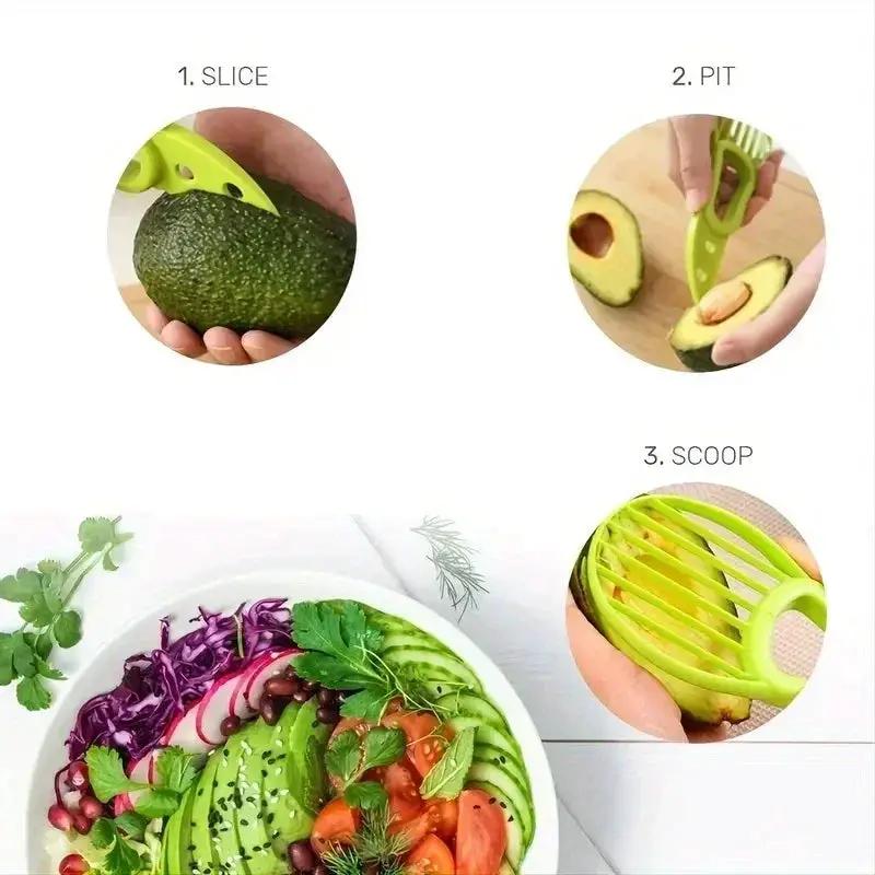 Avocado Peeler - 3-in-1 Plastic by House Of Avana
