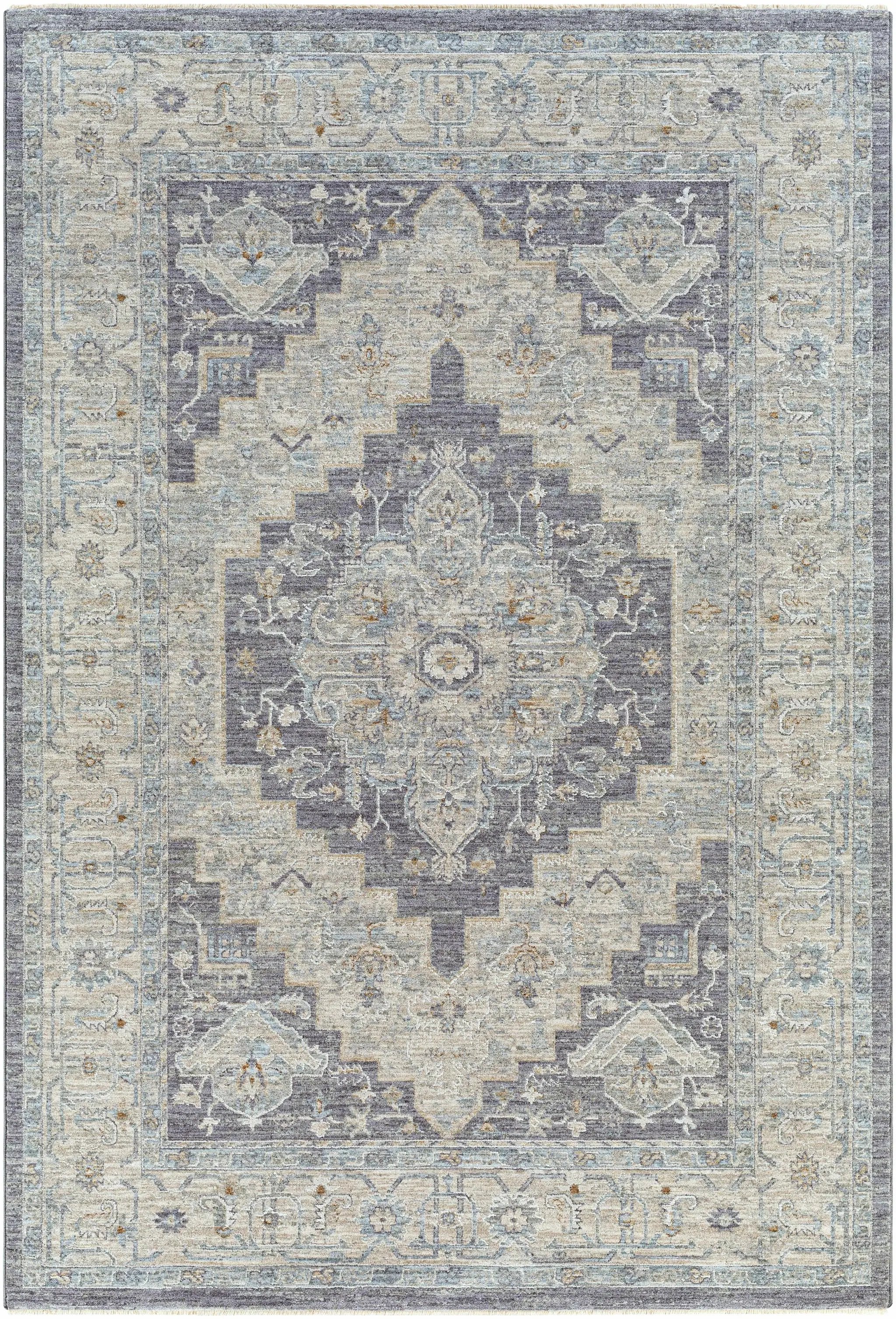 Sema Blue Medallion Rug by Hauteloom