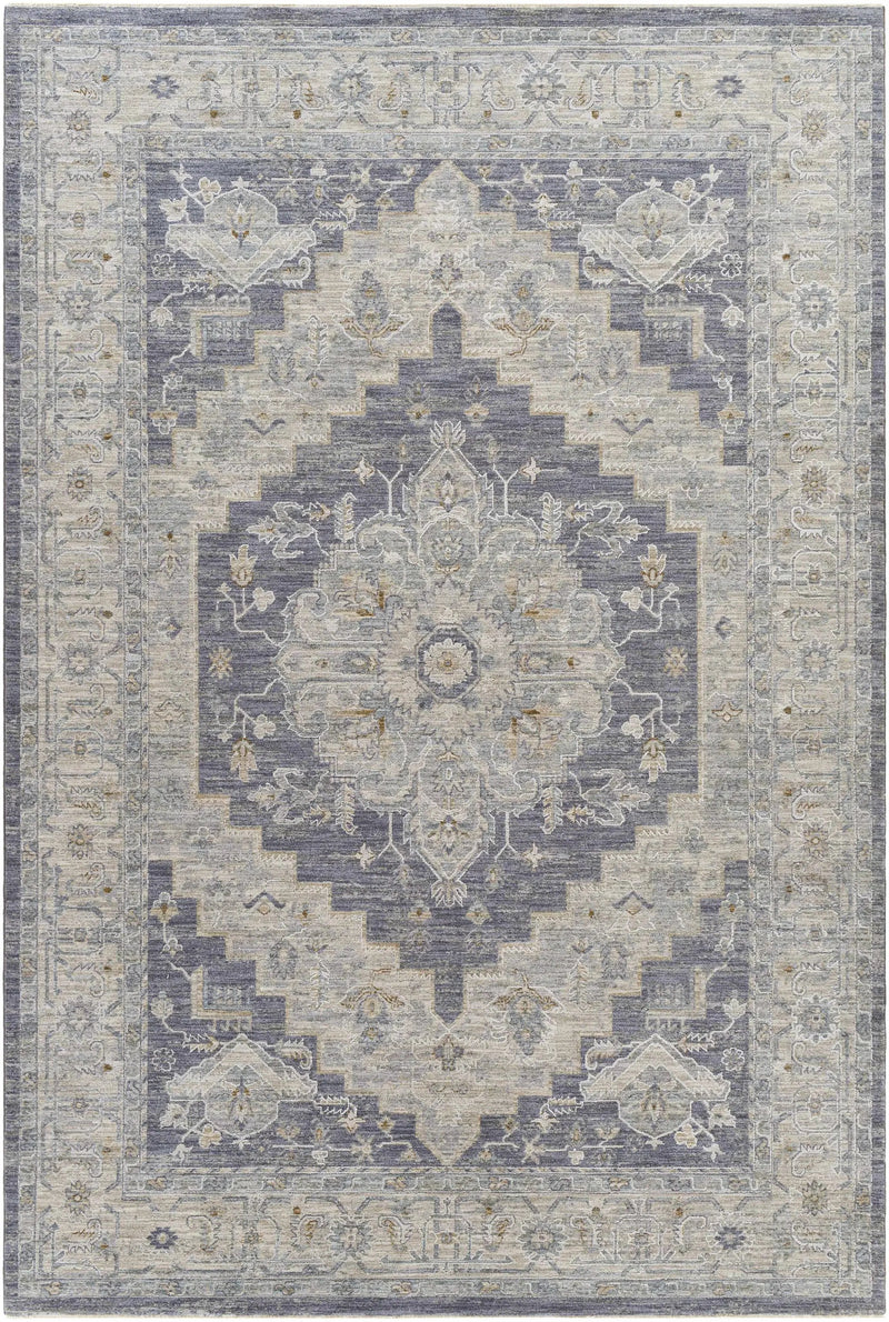 Sema Blue Medallion Rug by Hauteloom