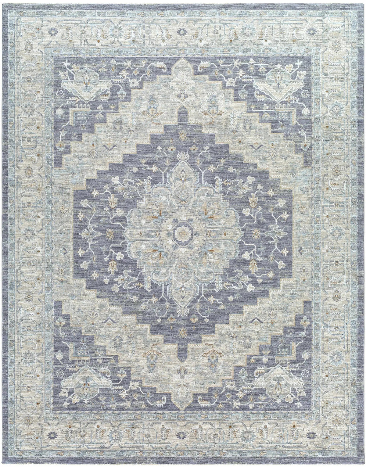Sema Blue Medallion Rug, photo 9 of 15