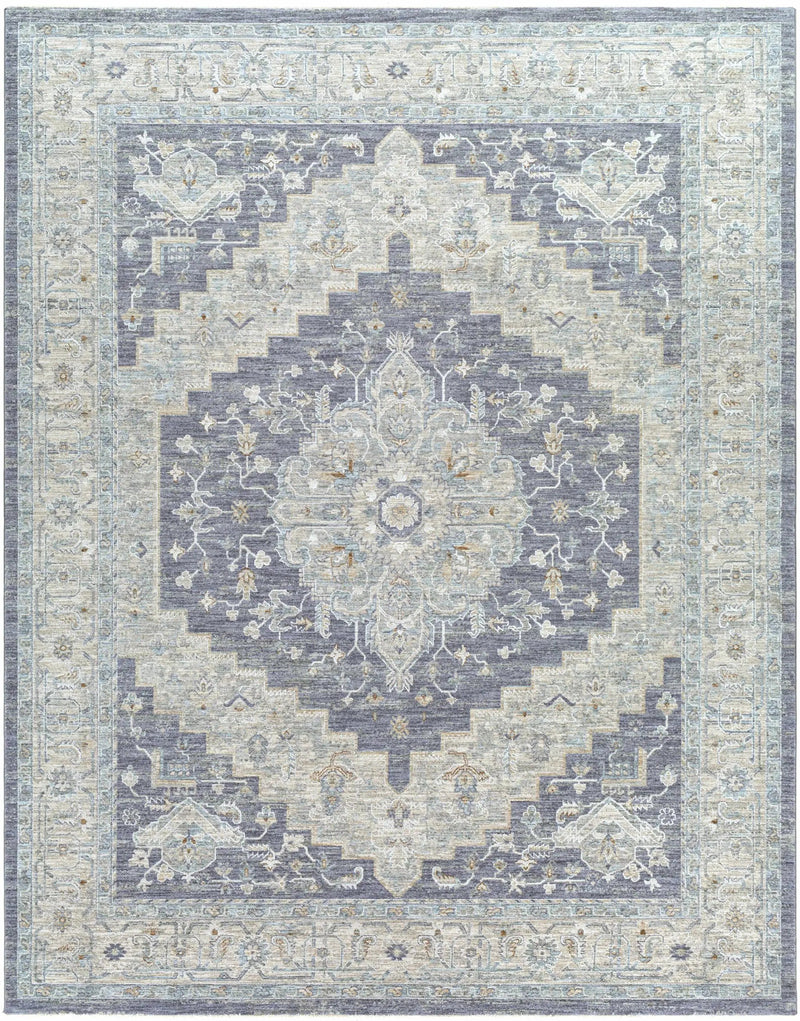 Sema Blue Medallion Rug by Hauteloom