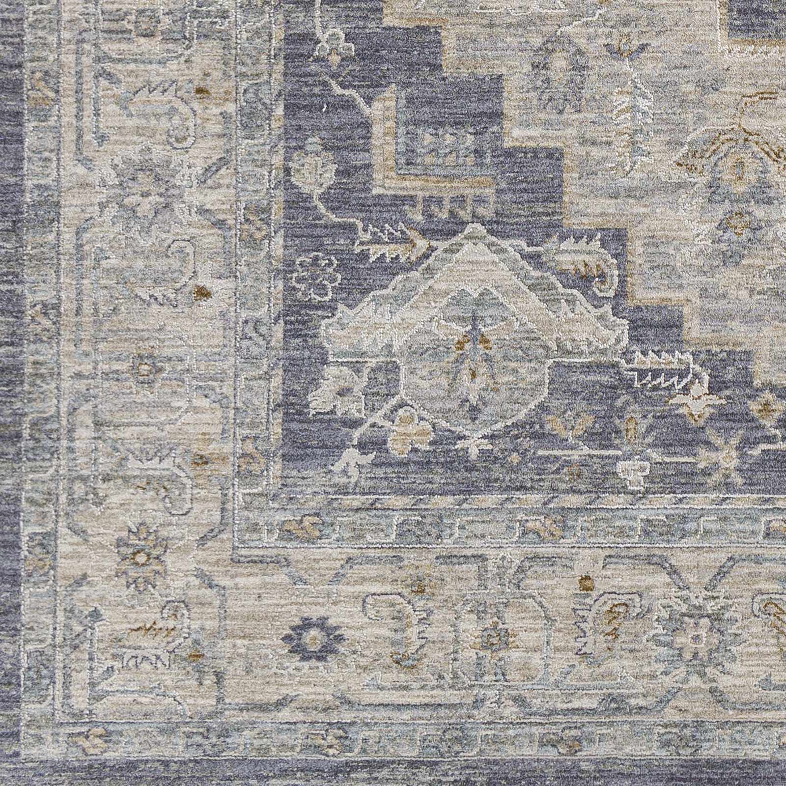 Sema Blue Medallion Rug by Hauteloom