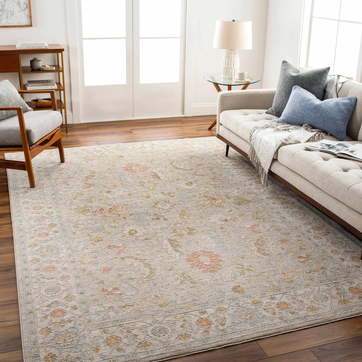 Awena Thick Luxe Area Rug, installed in a room