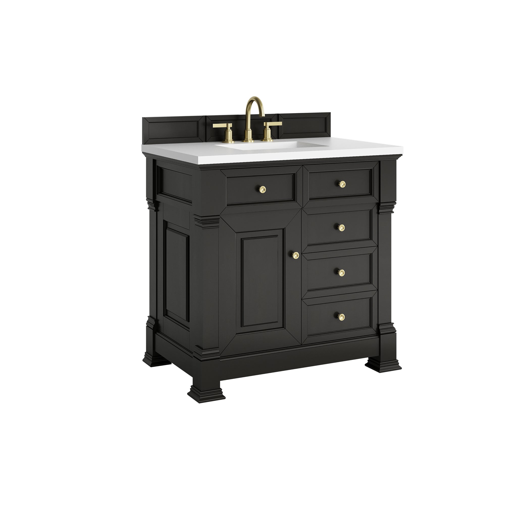 James Martin Brookfield 36" Single Bathroom Vanity, Black Onyx, view 29