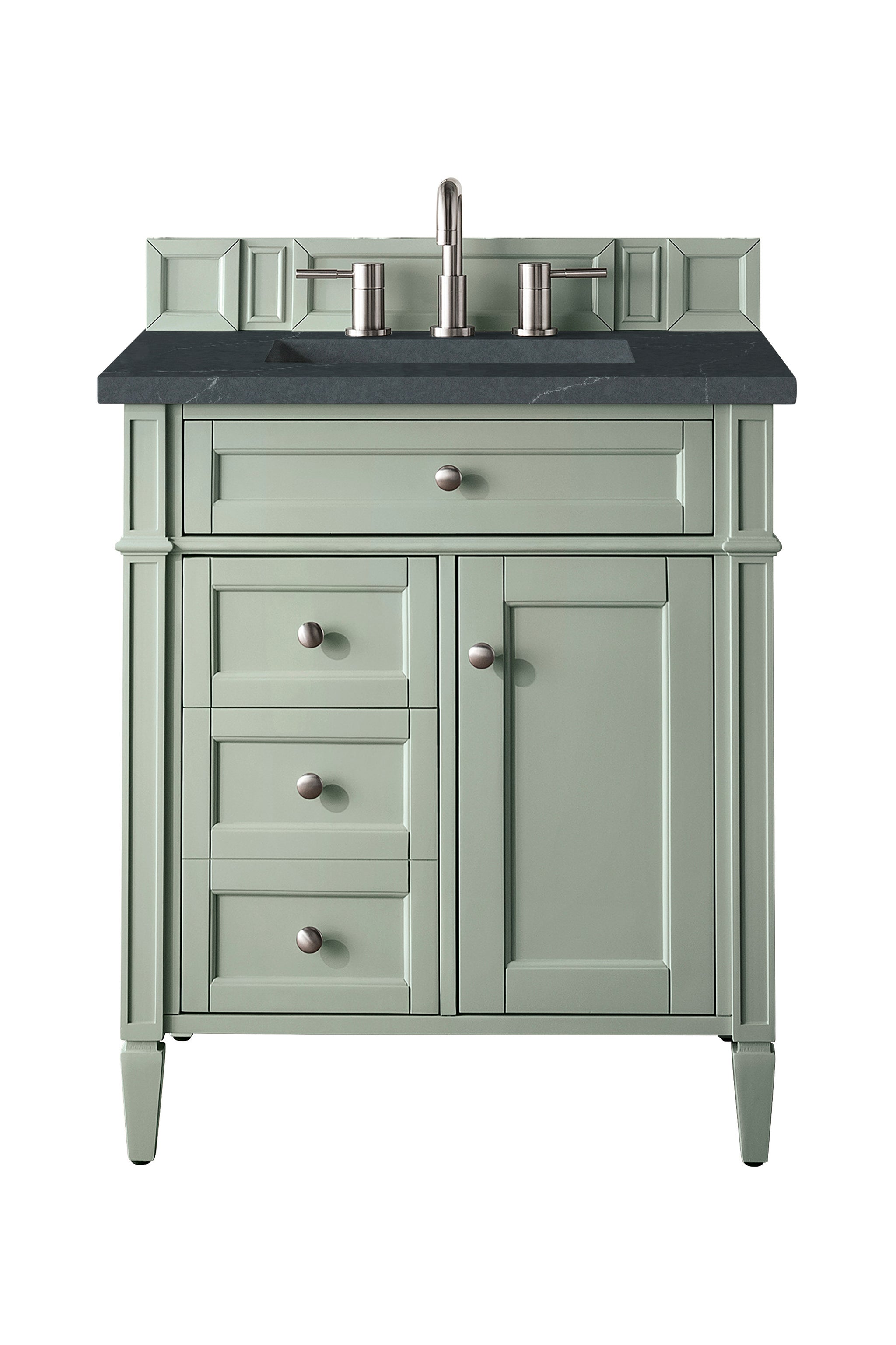 James Martin Brittany 30" Single Bathroom Vanity, Sage Green, view 18