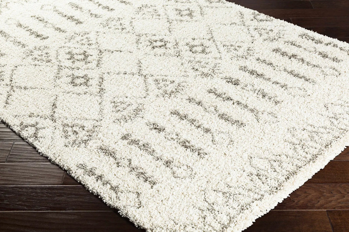 Aylett Beige Trellis Shag Rug - Clearance, photo 5 of 6