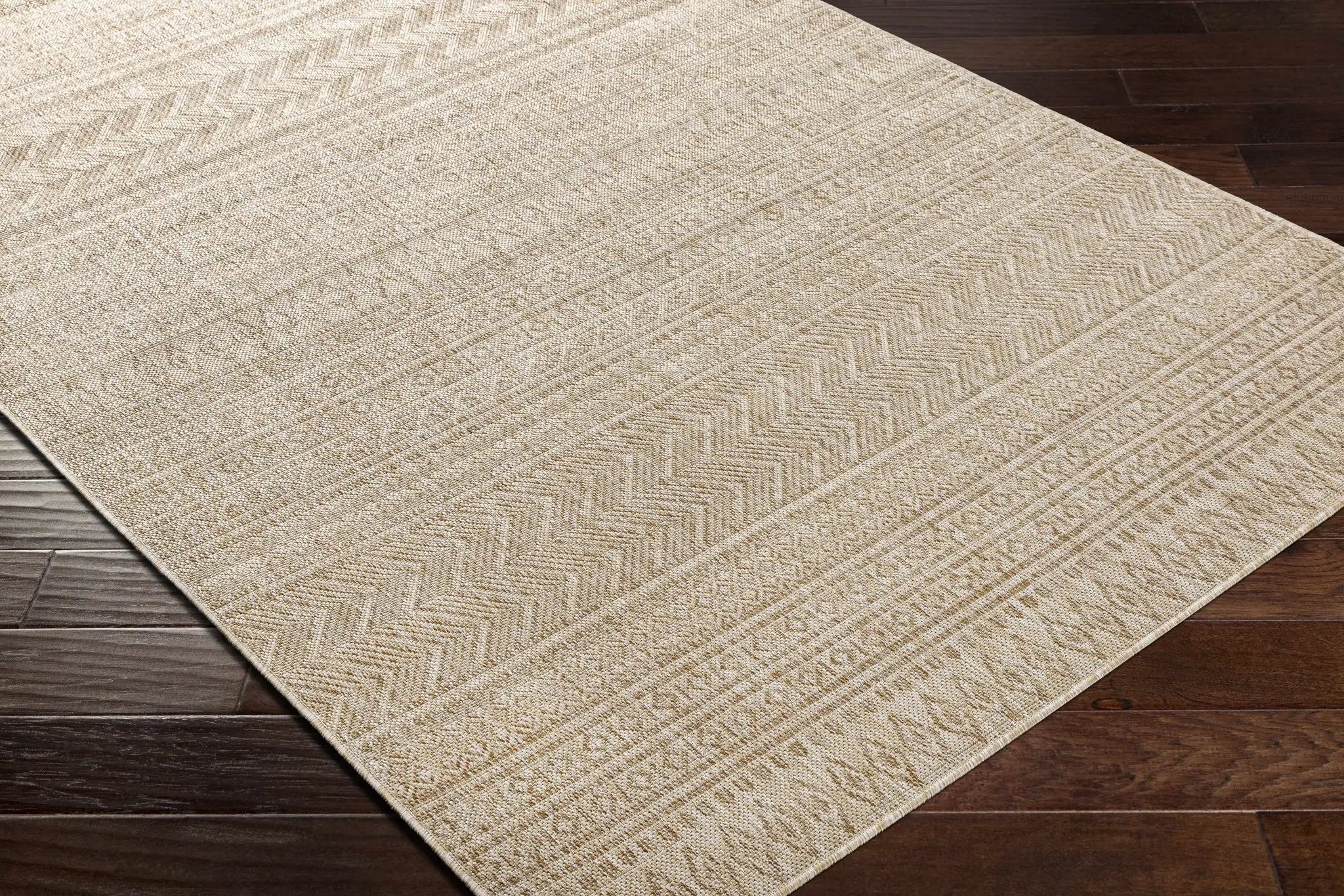 Madras Cream All Over Performance Outdoor Rug by Boutique Rugs