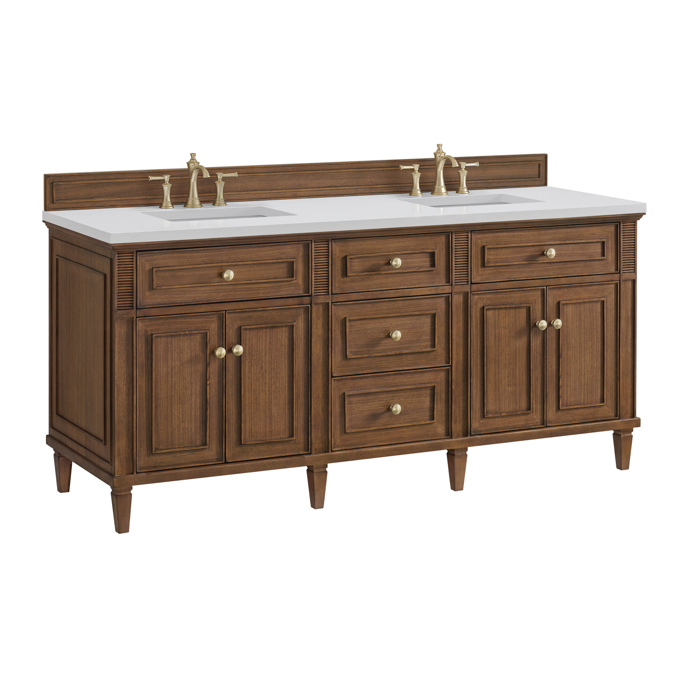 James Martin Lorelai 72" Double Bathroom Vanity, Mid-Century Walnut, view 18