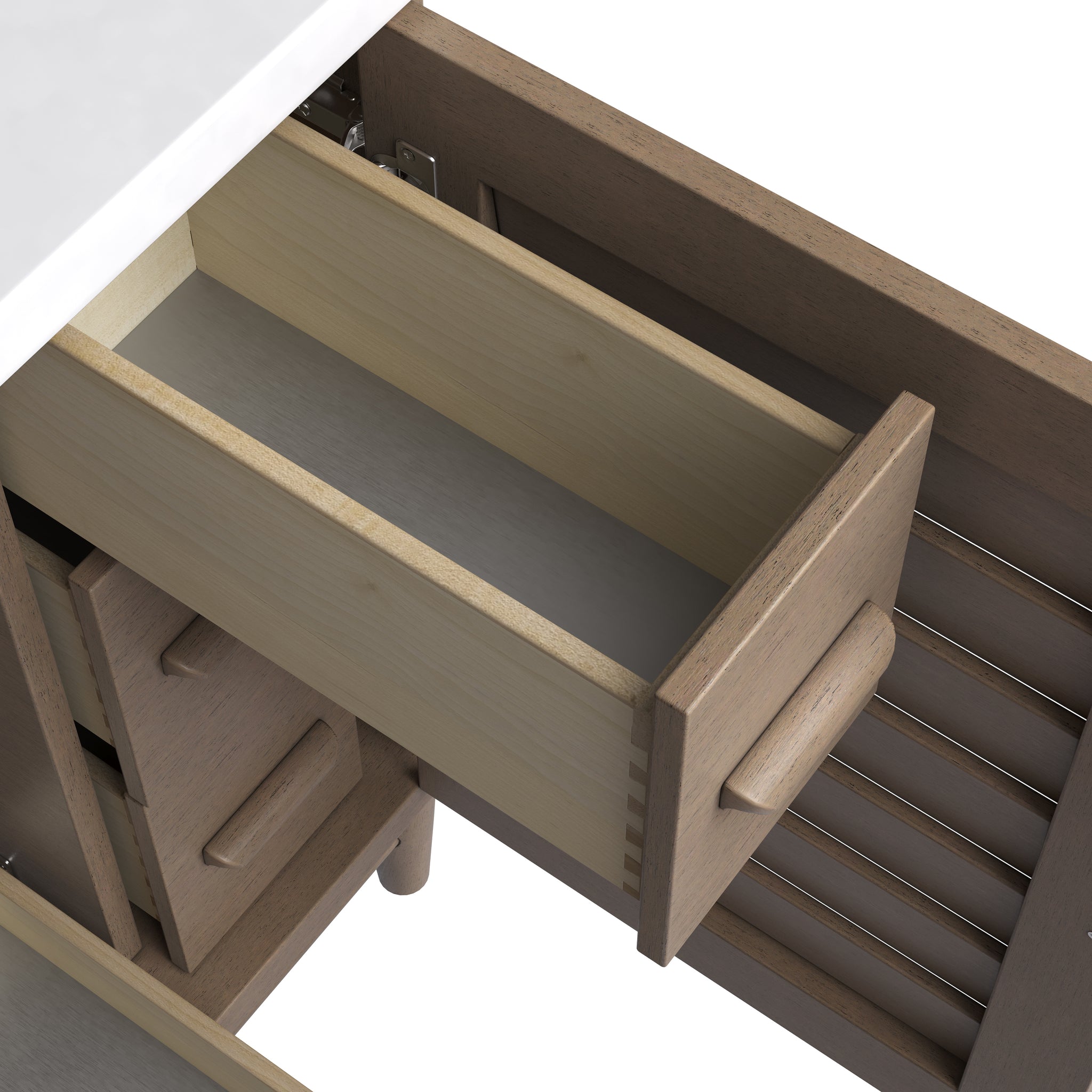 James Martin Portland 36" Single Bathroom Vanity, Whitewashed Walnut, view 21