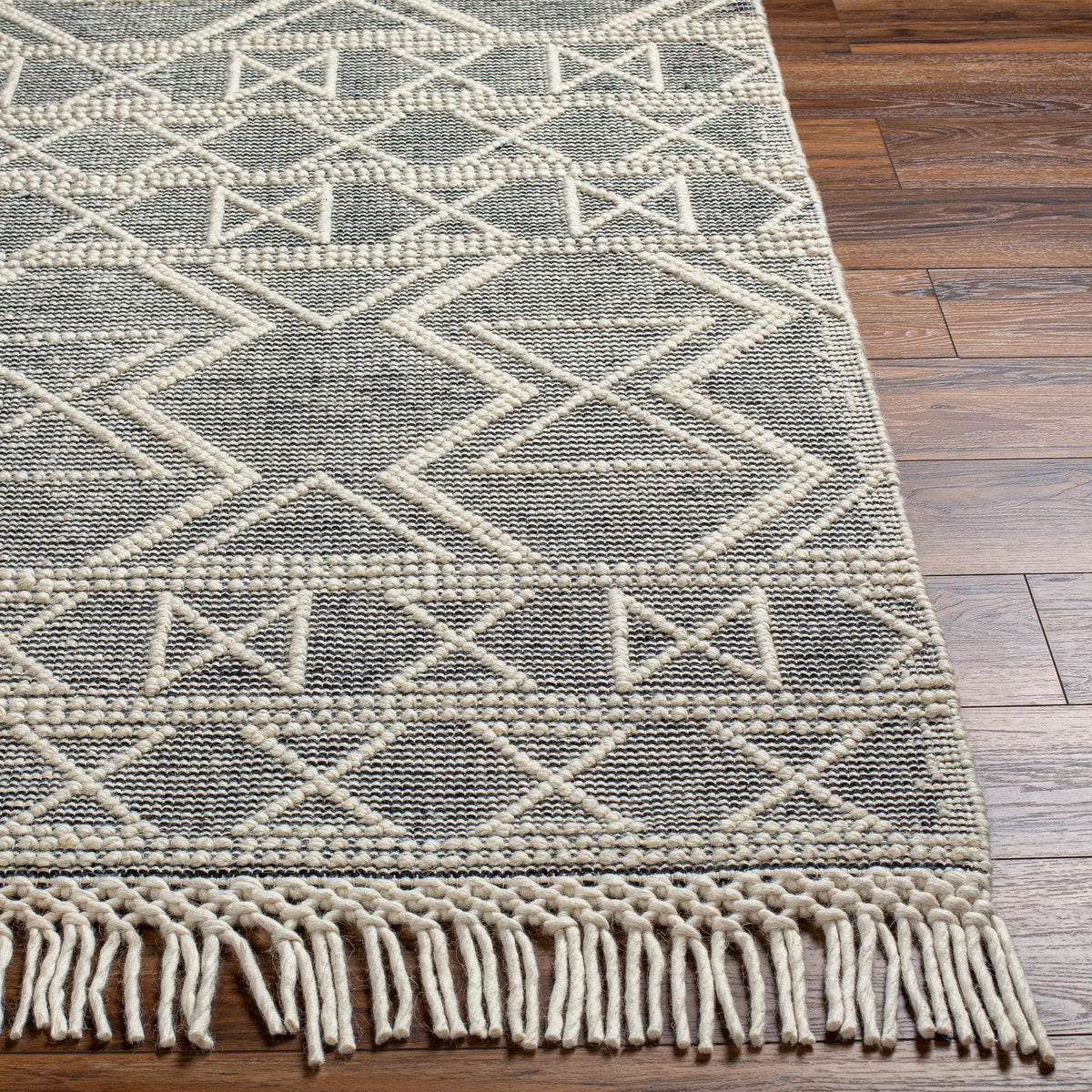 Aziel Wool Rug with Tassels - Clearance, photo 5 of 8