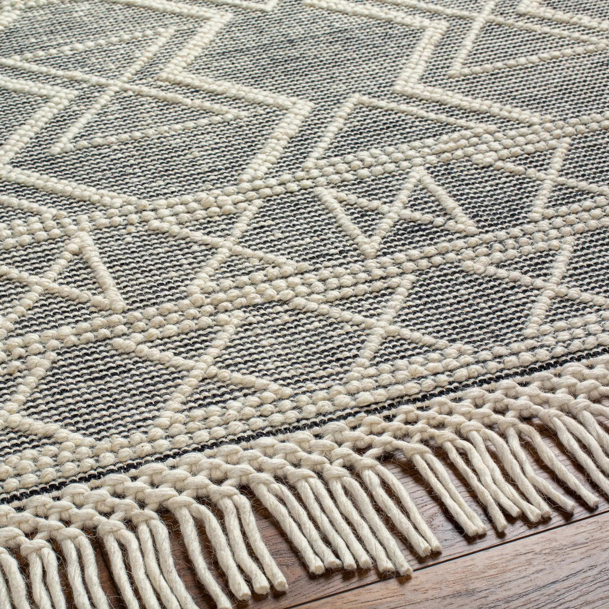 Aziel Wool Rug with Tassels - Clearance, photo 3 of 8