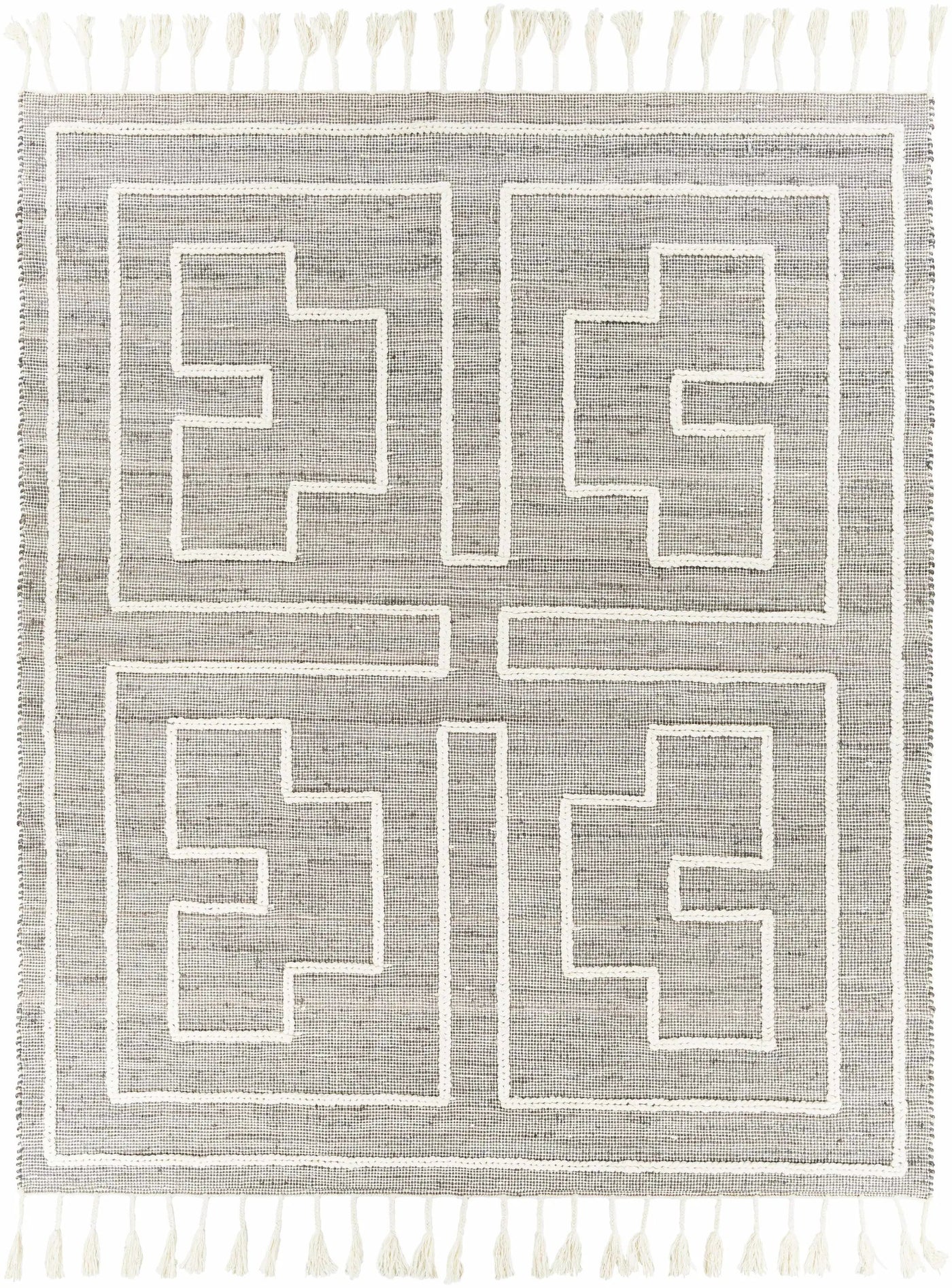 Azra Tasseled Jute&Wool Rug - Clearance by Boutique Rugs