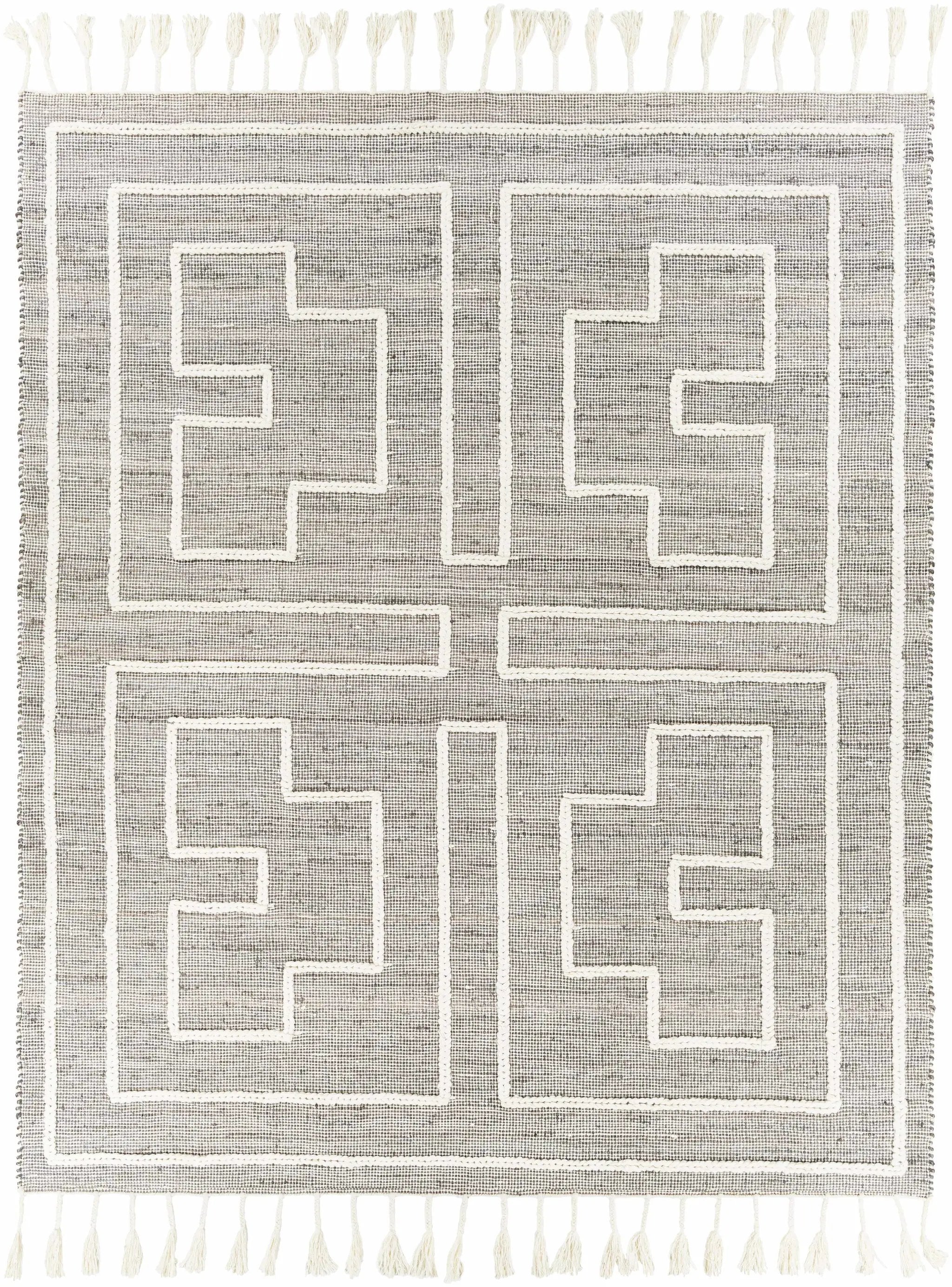 Azra Tasseled Jute&Wool Rug - Clearance by Boutique Rugs