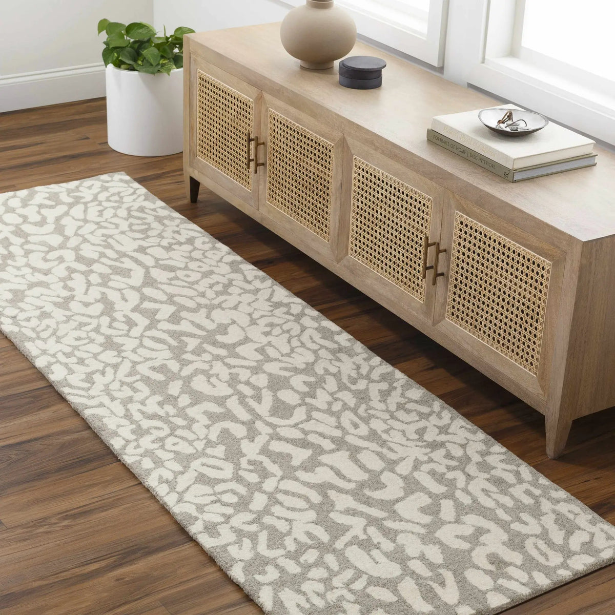 Azuka Leopard Print Area Rug - Clearance, installed in a room 2