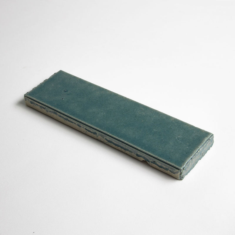 Azul Aqua Leather Ceramic Tiles 2 1/8x7 1/2 Ceramic Leather 4x12 Tiles — 3