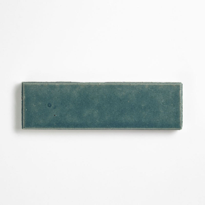 Azul Aqua Leather Ceramic Tiles 2 1/8x7 1/2 Ceramic Leather 4x12 Tiles